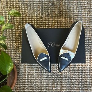 J. Crew two tone pointed toe loafers